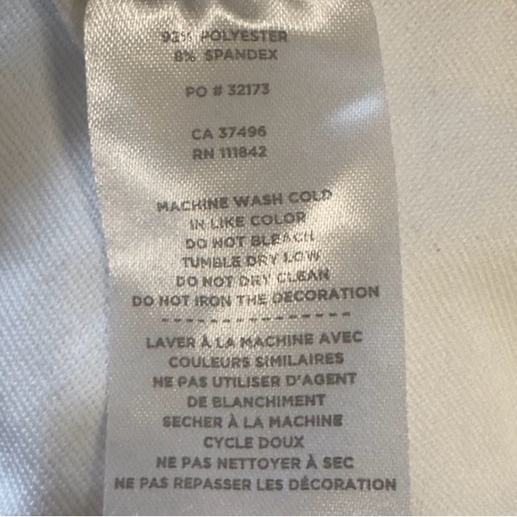 Levelwear White and Black Striped Quarter-Zip Pullover Medium - Picture 8 of 8